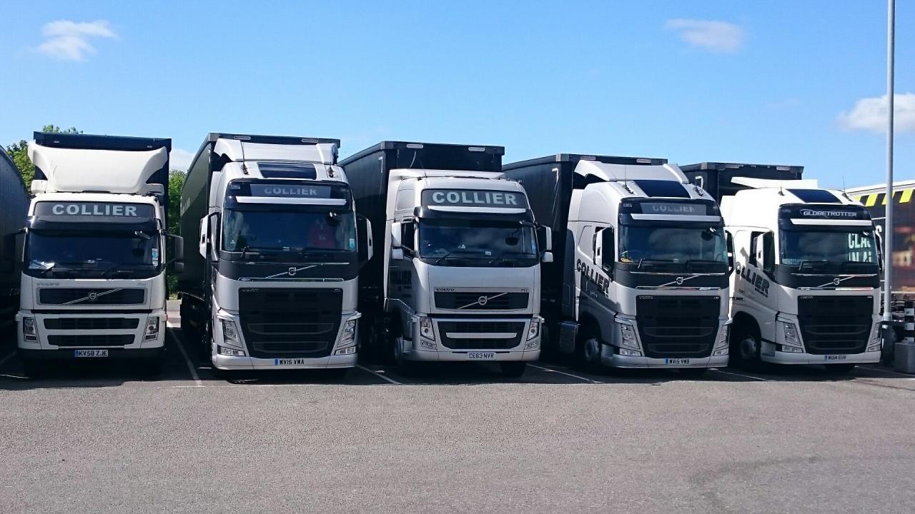 Collier Haulage fleet of trucks